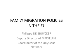 family migration policies in the eu