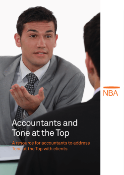 Accountants and Tone at the Top