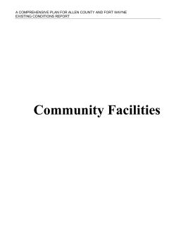 Community Facilities Existing Conditions Report - Plan