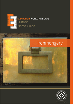 Ironmongery - Edinburgh World Heritage