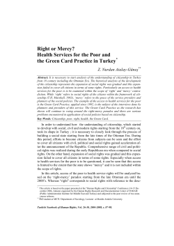 Right or Mercy? Health Services for the Poor and the Green