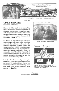 CUBA REPORT: