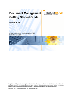 Document Management Getting Started Guide