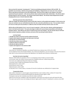 "growing pains"? America was feeling growing pains between 1816