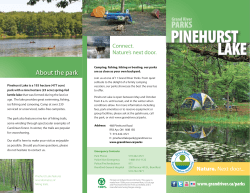 PINEHURST LAKE - Grand River Conservation Authority
