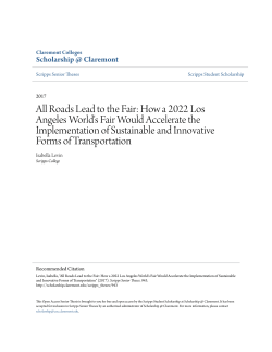 All Roads Lead to the Fair: How a 2022 Los Angeles World`s Fair
