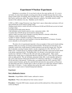 Experiment 9-Nuclear Experiment