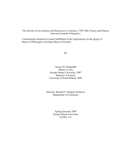 The Growth of Government and Democracy in America, 1790
