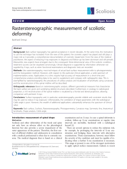 Rasterstereographic measurement of scoliotic deformity