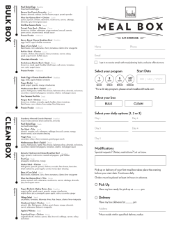 Freshii Meal Box FAST Ticket (8.5x11)