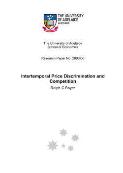 Intertemporal Price Discrimination and Competition