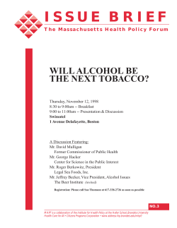 issue brief - Massachusetts Health Policy Forum