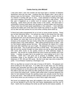 The Combo Hunt - Adaptive Sportsmen Inc.