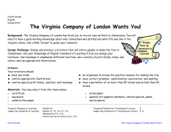 English &ndash; The Virginia Company of London