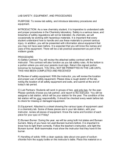 lab safety, equipment, and procedures