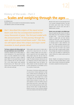 Part 2 Scales and weighing through the ages