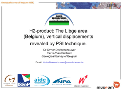 H2-product: The Li&egrave;ge area (Belgium), vertical displacements