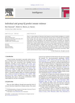 Individual and group IQ predict inmate violence