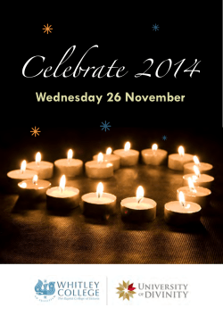 Celebrate 2014 - Whitley College