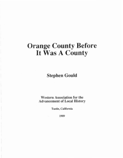 Orange County Before It Was A County