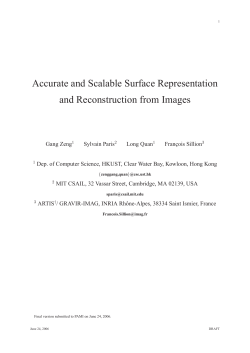 Accurate and Scalable Surface Representation and Reconstruction