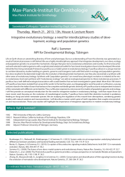 Max-Planck-Institut f&uuml;r Ornithologie