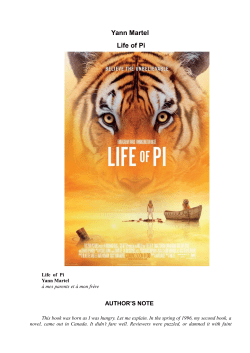 Life of Pi - St Leonard`s College