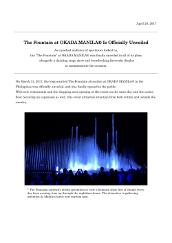 The Fountain at OKADA MANILA&reg; Is Officially Unveiled