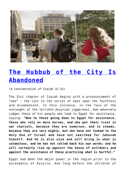 The Hubbub of the City Is Abandoned - e