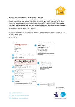 Mystery of reading a Gas and electricity bill&hellip;.. Solved! Do you find