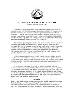 mt. rainier ascent &ndash; kautz glacier