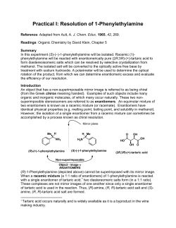 Practical I: Resolution of 1-Phenylethylamine
