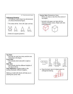 Orthogonal Drawing: * The different views drawn two