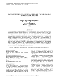hydrate petroleum system approach to natural gas hydrate exploration