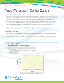 Piezo Wavelength Controller - Spectra