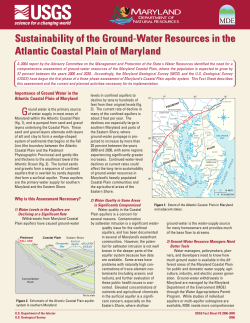 Importance of Ground Water in the Atlantic Coastal Plain of