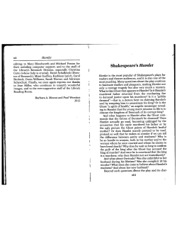 Shakespeare`s Hamlet