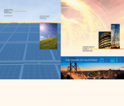 THE POWER OF CALIFORNIA - Independent Energy Producers