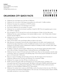 oklahoma city quick facts - Greater Oklahoma City Chamber