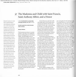 37 The Madonna and Child with Saint Francis, Saint Anthony Abbot