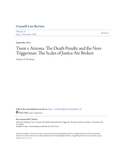 Tison v. Arizona - Helmer Friedman