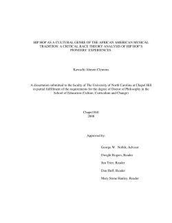 hip hop as a cultural genre of the african american musical tradition