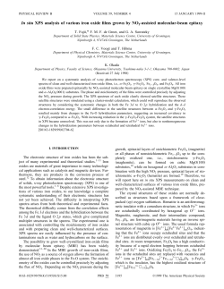 In situ XPS analysis of various iron oxide films grown by NO2