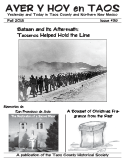 Ayer Y Hoy - 39 2015 Fall.pmd - Taos County Historical Society