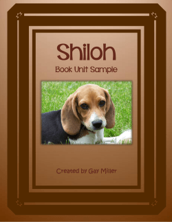 Shiloh Book Unit Sample