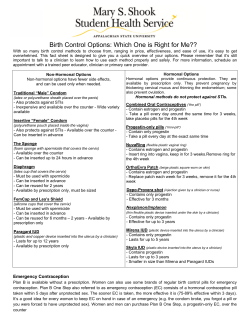 Birth Control Options: Which One is Right for Me