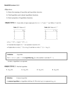 SECTION 11.3 LECTURE NOTES