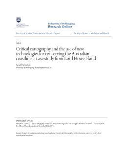 Critical cartography and the use of new - Research Online