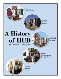 History of HUD - Monarch Housing