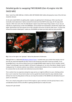 Detailed guide to swapping FWD BEAMS (Gen 4